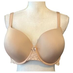 Torrid Balconette Push-Up Smooth Straight Back Bra SZ 40DD in Nude
